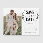 Enregistrer le calendrier des dates Magnet de pays (Devant)