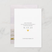 Enregistrer le Carte photo de coeur du Mariage dat (Devant / Derrière)