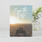 Enregistrer le carte photo de date, script de bros (Debout devant)