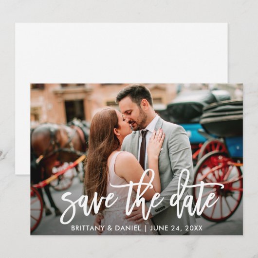 Enregistrer Le Carte photo De Script De Brosse Mod (Devant / Derrière)