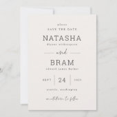 Enregistrer Le Carte photo Mariage Date Annonce (Devant)