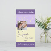 Enregistrer le Carte photo Mariage Date Hearts & S (Debout devant)