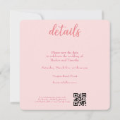 Enregistrer le code QR de la carte de Mariage de d (Dos)