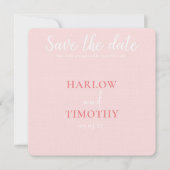 Enregistrer le code QR rose de la carte Mariage de (Devant)