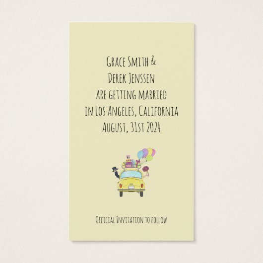 Enregistrer le couple de dates dans Retro Car (Dos)