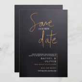 Enregistrer le Faire-part Date moderne (Devant / Derrière)