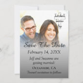 Enregistrer le Faire-part de filtre gris photo dat (Devant)