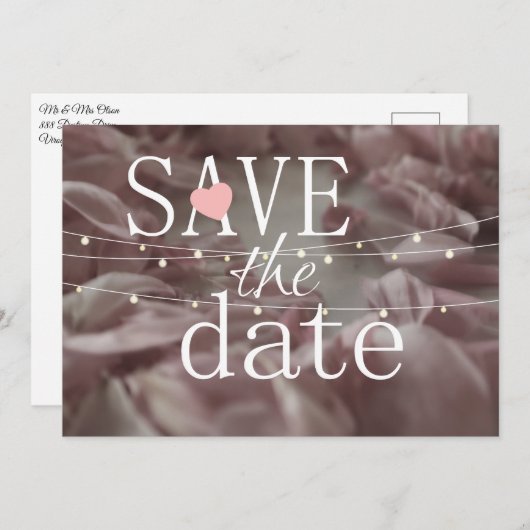 Enregistrer le Faire-part de mariage Date (Devant / Derrière)