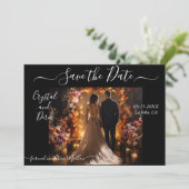 Enregistrer le Faire-part de mariage Date (Debout devant)