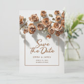 Enregistrer Le Faire-part de mariage Date Flower (Debout devant)
