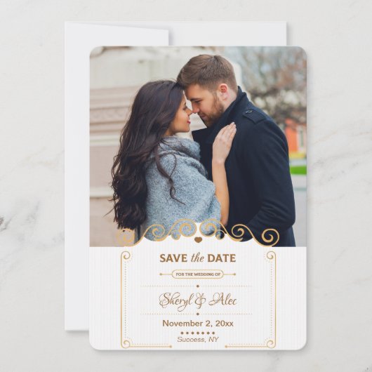 Enregistrer le Faire-part de photos de défilement  (Devant)