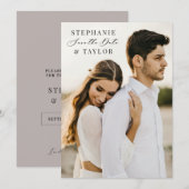 Enregistrer le Faire-part Mariage Boho Carte photo (Devant / Derrière)