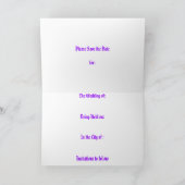 Enregistrer le Faire-part Mariage de date (Intérieur)