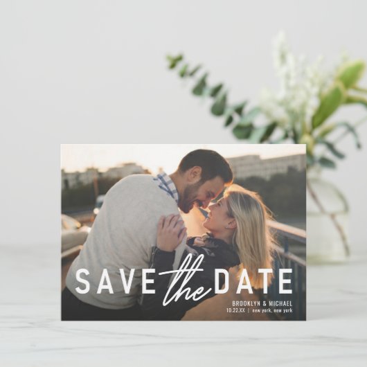 Enregistrer le Faire-part Mariage de l'instruction (Debout devant)