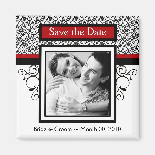 Enregistrer le Magnet de photos Date (Devant)