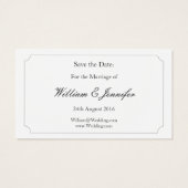 Enregistrer le mariage Date Beach - Carte de visit (Dos)