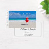 Enregistrer le mariage Date Beach - Carte de visit (Bureau)