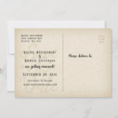 Enregistrer Le Mariage Date | Photo sur carte post (Dos)