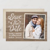 Enregistrer Le Mariage Date | Photo sur carte post (Devant / Derrière)