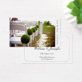 Enregistrer le Mariage de date - Carte de visite (Bureau)