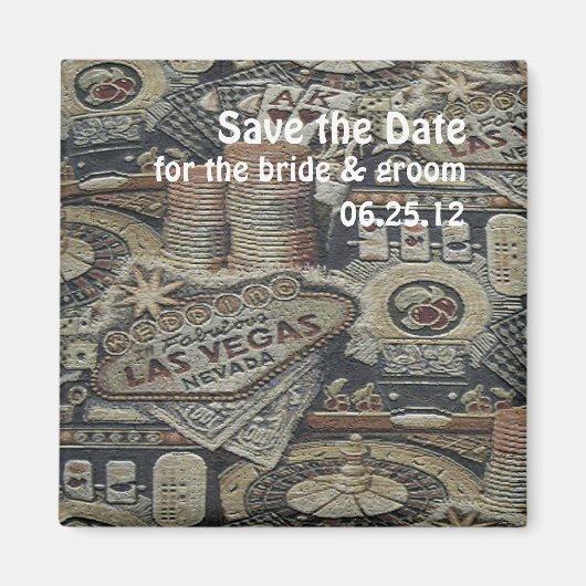 Enregistrer le Mariage de date dans le Magnet Las (Devant)