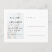 Enregistrer le Mariage Modèle photo gris et blanc  (Dos)