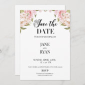 Enregistrer Le Modèle Date Invitation (Devant / Derrière)