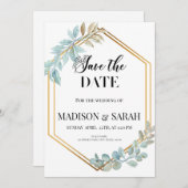 Enregistrer Le Modèle Date Invitation (Devant / Derrière)