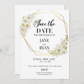 Enregistrer Le Modèle Date Invitation (Devant / Derrière)