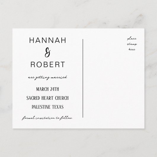 Enregistrer le Modèle de carte postale Date (Dos)