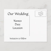 Enregistrer le Modèle de la carte de poste de date (Dos)