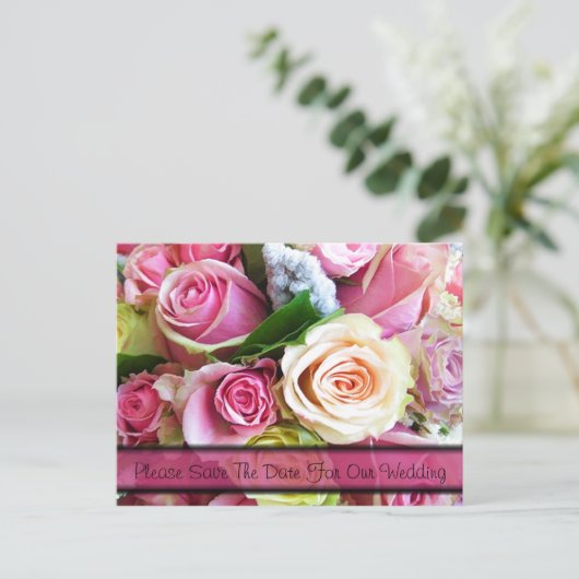 Enregistrer le Modèle de la carte postale Rose Dat (Debout devant)