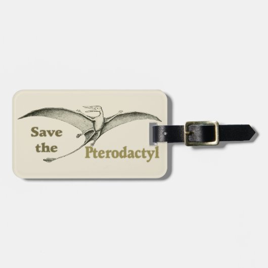 Enregistrer le Pterodactyl - étiquette bagage (Devant horizontal)