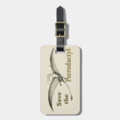 Enregistrer le Pterodactyl - étiquette bagage (Devant Vertical)