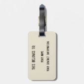 Enregistrer le Pterodactyl - étiquette bagage (Dos Vertical)