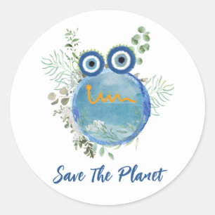 Enregistrer Le Sticker Arrondi Classique Planet