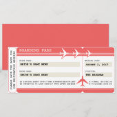 Enregistrer le ticket de carte d'embarquement (Devant / Derrière)