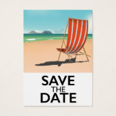 Enregistrer le transat de plage vintage Date (Devant)