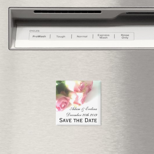 Enregistrer les aimants frigo date | fleurs roses (In Situ (Lave-vaisselle))