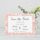 Enregistrer les cartes de date, Dentelle de corail (Debout devant)