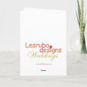 Enregistrer les cartes de date du Mariage (Dos)