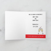 Enregistrer les cartes de date du Mariage (Intérieur)