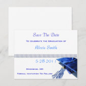Enregistrer Les Cartes De Dates - Bleu Plafond De (Devant / Derrière)
