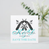 Enregistrer les cartes de dates Peacocks Monogram  (Debout devant)