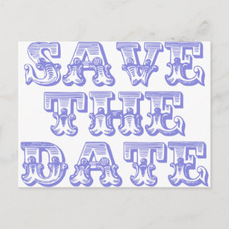 Enregistrer les cartes postales Date en bleu