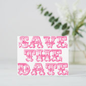 Enregistrer les cartes postales Date en rose chaud (Debout devant)