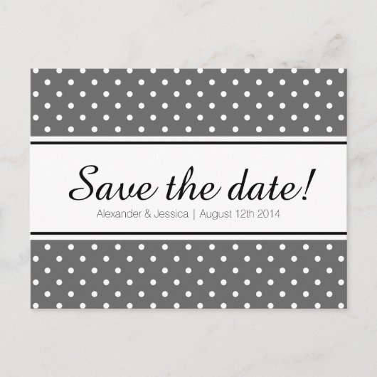 Enregistrer les cartes postales de date | pois bla (Devant)