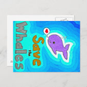 Enregistrer les cartes postales des baleines (Devant / Derrière)