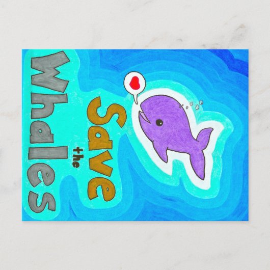 Enregistrer les cartes postales des baleines (Devant)