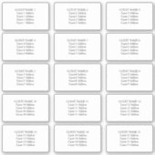 Enregistrer les Étiquettes de adresse de date pour (Devant)